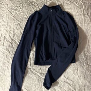 Aritzia TNA Action Navy Zip Up